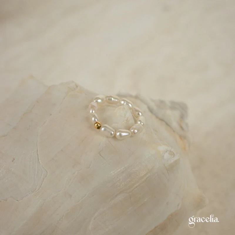 Best Buy Alert! Aura Pearl Beaded Ring – Your Path to Effortless Charm, At a Shocking Price!